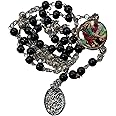 Special St Michael Rosary for Praying With Pendant | Chaplet of St Michael With Prayer (Blue)