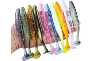 ‎NJORD KALASTUS Njord Kalastus Zander Gummiköder Set | Shad Gummifisch Set, Größen Wählbar: 7,5cm 10cm 12cm | Gummiköder Zander in fängigen Farben | Zander Gummiköder | Zander Gummifische Set