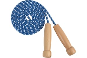 VXIWSCY Corda Per Saltare Per Bambini, Corda Di Salto in Cotone Di Alta Qualità, Regolabile, Colore Blu, Come Regalo Educativo E Divertente