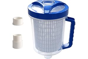 POOL SUPPLY TOWN PoolSupplyTown Upgraded W560 Inline Pool Leaf Canister/Leaf Catcher/Leaf Trap with Basket Replace Hayward W560 W530, Zodiac W26705, and Pentair R211084 Pool Cleaner Leaf Canister