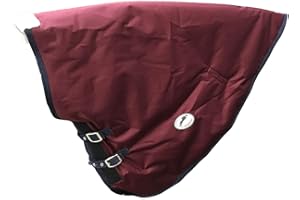 Jumpers Horse Line TR-JHL880739 Essential Turnout Rug Neck Cover - Burgundy/Navy, Medium