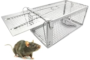 PIXESTT 2 PCS Trampas para Ratones, Original Humane Mouse Traps es Adecuado para Ratones o Hámsters, Trampa para Ratas Reutilizable Amigable - 27 * 14 * 12 cm