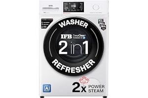 IFB 7 Kg 5 Star, 9 Swirl Wash, Steam Refresh, Eco Inverter Motor, WiFi Enabled, DeepClean® Ai Powered Fully Automatic Front Load Washing Machine(SERENA VXN 7012, 2X Power Steam®,Inbuilt Heater,White)