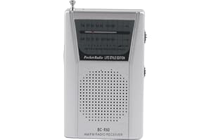 PUSOKEI Tragbares Radio AM FM, Batteriebetriebenes Taschenradio mit Lautsprecher, Transistorradio mit Kopfhöreranschluss, Bester Empfang und Längste Lebensdauer, für Zuhause/Reisen/Notfälle