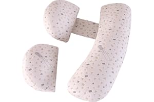 ‎GKXLH GKXLH Schwangerschaftskissen – Schwangerschaftskissen zur Schlafunterstützung für Rücken, Hüften, Beine, weiches Mutterschaftskissen für Schwangere, abnehmbarer und verstellbarer Doppelkeil mit Bezug