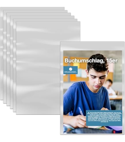 FRETONBA Buchumschlag, 10er Set Buchumschlag Buchh? Produktbild-Vorschau 11