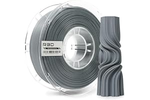 R3D Filamento per stampante 3D ad alta velocità, 1,75 mm, 1 kg, per stampa ad alta velocità da 30-600 mm/s, precisione dimensionale +/- 0,02 mm, bobina di plastica 1kg, compatibile AMS (Grigio)