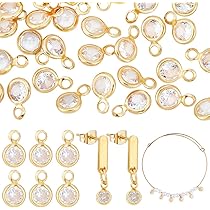 Beebeecraft 10 Pz/Scatola Ciondoli Farfalla Placcato Oro 18K