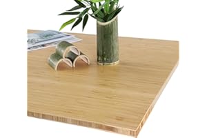 ‎ALLDREI ALLDREI Bambus Tischplatte 160 x 80 cm, 1,9cm Schreibtischplatte stark, Perfekt für höhenverstellbare Schreibtische, Esstisch, Tischplatte aus Bambus