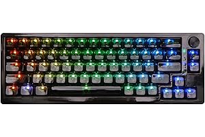 EPOMAKER MechLands MC66 65% Hot Swap Programable RGB Gaming Keyboard for Gaming (Black, Gateron Pro Yellow)