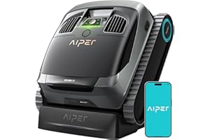 AIPER Scuba X1 Poolroboter mit App, 25200 LPH Mühelose Sauberkeit mit Doppel-Auslass, 3 μm Ultra-Feinfiltersystem, Horizontale Wasserlinienreinigung, Poolsauger Akku Ideal für Eingelassene Pools