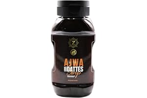 Melassa di Datteri Ajwa di Medina - 350g | Sciroppo di datteri | da commercio equo e solidale | Zayti | 380gr 100% naturale | Sciroppo caramello di datteri naturale
