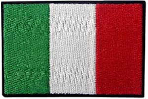 EMBTAO Drapeau de l'Italie Italien Emblème national Brodé à Repasser ou à Coudre Patch