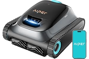 (2025 Upgrade) AIPER Scuba S1 Poolroboter Boden und Wand, Wasserlinienreinigung, 3μm Ultrafeiner Filter, 180 Min. Akkulaufzeit, 15900LPH Leistungsstarker Poolsauger mit APP, Für Eingelassene Pools