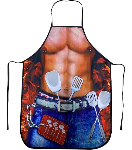 Produktbild von Candy101 Sexy Bikini-Schürze, Kochschürze Männer Damen, Sexy Bikini Motiv Schürze Damen, Kochschürze Damen, Männerschürzen, Grillschürze Für Männer, Kochschürze Geschenk Für Herren Damen (D