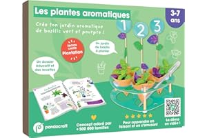 Les plantes aromatiques - Kit Pandacraft 3-7 ans: Crée ton jardin de basilic !