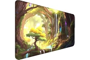 Smatcamp MTG Spielmatte mit Zonen, 24"x 14" Board Game mit Genähten Kanten, Glatte Gummioberfläche, TCG mit Aufbewahrungsbeutel Für Personen ab 14 Jahren