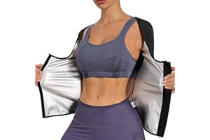 Chumian Women Sweat Sauna Suit Hot Sweat Jacket Long Sleeve Zipper Waist trainer Vest Slimming body Shaper workout Top