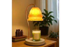 PARYOU Candle Warmer Lamp with Dimmer - Electric Candle Lamp with Timer for Jar Candles Scented Candles with 2 Bulb