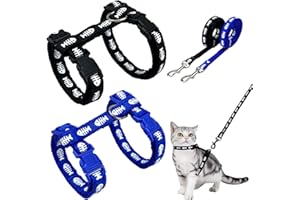 GRANTOP 2 imbracature regolabili in nylon per gatti, con stampa a coccinelle, cuccioli, cuccioli, coniglio