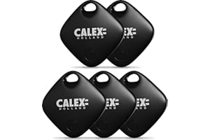 Calex - Smart Tag 3-Pack, Bluetooth Trackers with Battery, Compatible with Apple Find My App, Ideal for Luggage, Smart Tag Trackers with Sound Alert Function