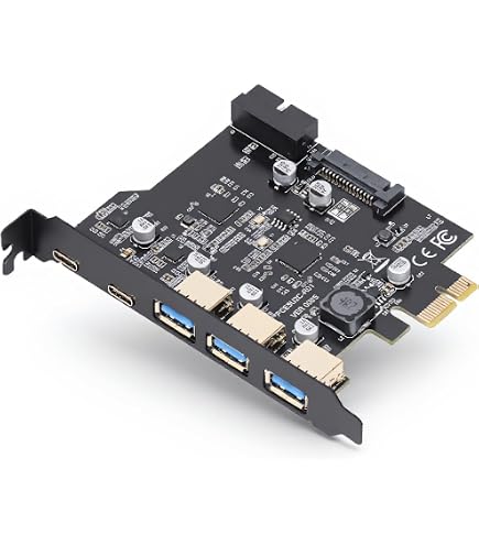 SilverStone SST-EC04-E – Scheda PCI-E A 2 Porte USB 3.0 Con Connettore SATA 15 Pin E Header 20 Pin