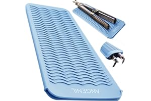 ANGENIL Etui z matą silikonową żaroodporną na tytanowe ceramiczne prostownice do włosów Żelazko, lokówka, lokówka, lokówka, fale plażowe, narzędzia do stylizacji, prezenty dla kobiet, klasa spożywcza