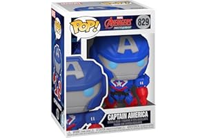 Funko POP! Marvel Mech-Cap. Captain America Comics Vinyl - Marvel Comics - Collectable Vinyl Figure - Gift Idea - Official Merchandise - Toys for Kids & Adults - Comic Books Fans