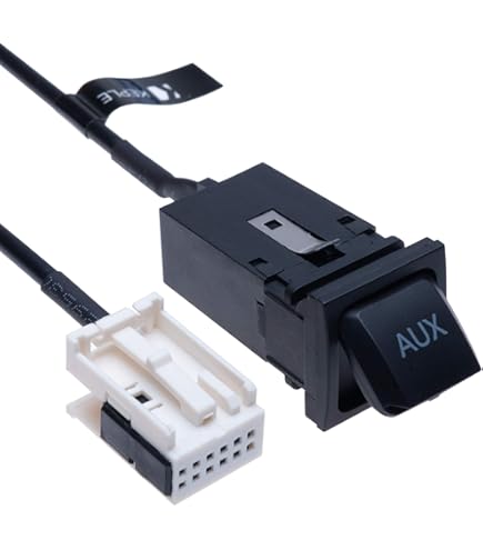 Keenso Auto USB-stopcontact en AUX audiokabel, auto-dashboard 3,5 mm USB-poort AUX Jack-verlengkabel Terminals en kabelbomen