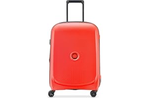 DELSEY PARIS - BELMONT Plus - Maleta de cabina rígida Slim - 55 x 40 x 20 cm - 33 litros - S - Color rojo oscuro