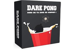 Dare Pong® – Beer Pong à la Rencontre d’Action ou Vérité. Le Jeu de soirée et de Boisson pour Adultes, idéal pour Le Beerpong, Les Festivals et comme Cadeau