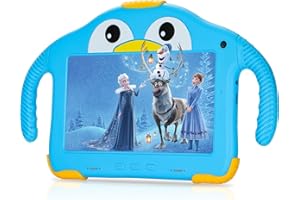 okulaku Kinder Tablet 7 Zoll Android Tablet für Kinder Kleinkind 32GB Dual Kamera Bluetooth Augenschutz Kindertablet ab 3 mit Kindgerechte Hülle Kids Tablet YouTube (Blau)