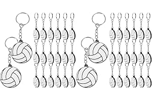 Happyyami 40 Pz Portachiavi Con Palloni Da Pallavolo Portachiavi Ciondolo Pallavolo Portachiavi Sportivo Portachiavi Squisito Riempitivi Regalo Di Natale Il Regalo Metallo Zaino Etichetta