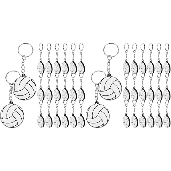 12 Portachiavi Pallavolo Colorati - Ciondoli Sportivi Per Chiavi E Zaini - Foto 3