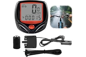 TOALUEA Contachilometri Bici Digitale, Ciclocomputer Impermeabile IPX6, Tachimetro 14 Funzioni, Conta Chilometri con Display Misura Distanza Velocità Tempo, Contakm Computer per Bicicletta e MTB