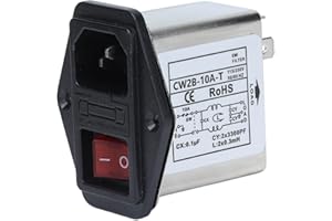 ZERODIS Electromagnetic Interference Filter, Compact Stable Suppressing Noise Supply Noise Suppressor Power EMI Filter AC 115 250V 50 60 HZ Supply for Laboratory Equipment