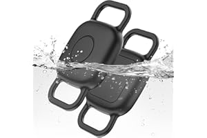 DDJ Dog Collar Holder for Tile Life360 Mate(2024)2022 Bluetooth Tracker, 2-Pack Waterproof Silicone Cover Full-Body Protective Case for Tile Tracker Cat Collar, Ultra Durable, Scratch Resistant, Black