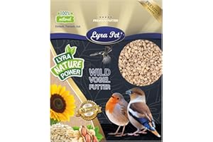 Lyra Pet® 20 kg de graines de Tournesol décortiquées brisures | Nourriture pour Oiseaux Sauvages Toute l'année | Optimal pour Les Jeunes Animaux | Nourriture pour Oiseaux Sauvages