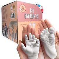 Kit Empreintes 3D Bébé La Petite Loutre - Cadre Photo Souvenir Naissance - Cadeau Baby Shower Non Toxique