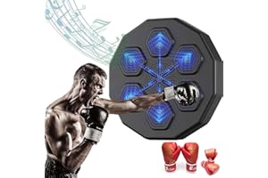 QYBFMSM Musical Boxing Machine Inteligente Bluetooth Maquina Boxeo Musical Montado en la Pared Máquina de Boxeo Musical Recargable Boxing Training Music Boxing Machine