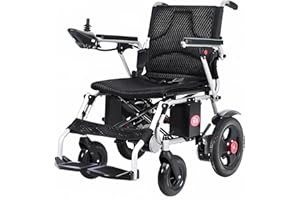 ‎BUEUWE Bueuwe Rollstuhl Elektrisch Faltbar Leicht Elektrorollstuhl, Elektrischer Rollstuhl für die Wohnung und den Außenbereich, Elektrische Rollstühle mit 24V 13A-Batterie, Gewicht 28 kg