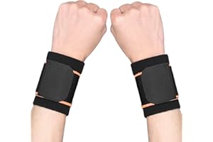 YASDYRI Handgelenkbandage Elastische Verstellbare Karpaltunnel Handgelenkstütze Für Links Rechts Handgelen Sehnenentzündung, Arthritis, Handgelenkschmerzlinderung, Arbeit, Bewegung 2 Stück (Orange, L)