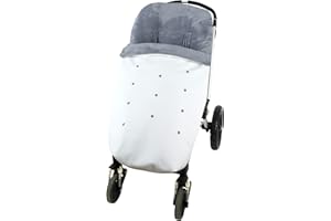 Saco Polar Carrito Bebe Polipiel Blanco - MODIN -