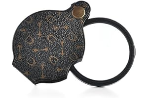 Greyoe 15X Lente Ingrandimento, Lente di Ingrandimento per Lettura, Lente di Ingrandimento, Lente Ingrandimento Tascabile, Può Essere Utilizzato per Leggere Giornali, Apprezzamenti e Regali