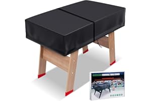 NEVERLAND Housse de Baby Foot 300D Oxford Bâche de Protection pour Table Babyfoot Etanche 160x115x50CM en Noir Universel Extérieur, Résistante aux Rayures Durable avec Sac de Rangement