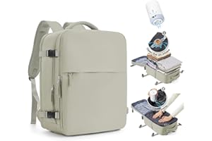 SZLX Sac à Dos Sous Vide Voyage 40x30x20 avec pompe Bagage Cabine Ryanair Wizz air Sous Vide Baggage Cabine 40x20x25 pour Ryanair Bagage à Main 45x36x20 Easyjet Sac Ordinateur Portable Femme Homme