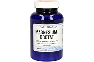GALL PHARMA Magnesiumorotat 550 mg GPH Kapseln │ effektive Aufnahme von Magnesium dank Orotate │ laborgeprüft │ hergestellt in Österreich │ 90 Stück