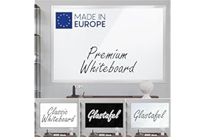 ‎VISCOM VISCOM Premium Design Whiteboard Speziallackiert - 45 x 60 cm - Beschichtete Magnetwand mit Aluminium-Rahmen - extrem kratzfest, magnetisch & einfach beschreibbar - Magnettafel in mehreren Größen