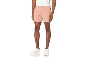 Amazon Essentials Short Chino Confortable et Extensible Coupe Slim 13 cm sans Pinces (Anciennement Goodthreads) Homme