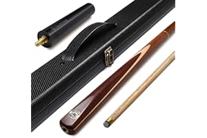 AONETIGER Snooker Cue 3/4 Jointed Handmade Pool Cue Ash Shaft Billiard Cue 3 Piece 57" 18oz Tip 10mm with Extension Accessories Hard Case/Bag Options to Choose